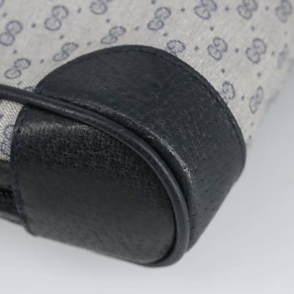 GUCCI Micro GG Supreme Clutch Bag PVC Navy Gold 014 89 0094 Auth 99300 - Picture 16 of 16